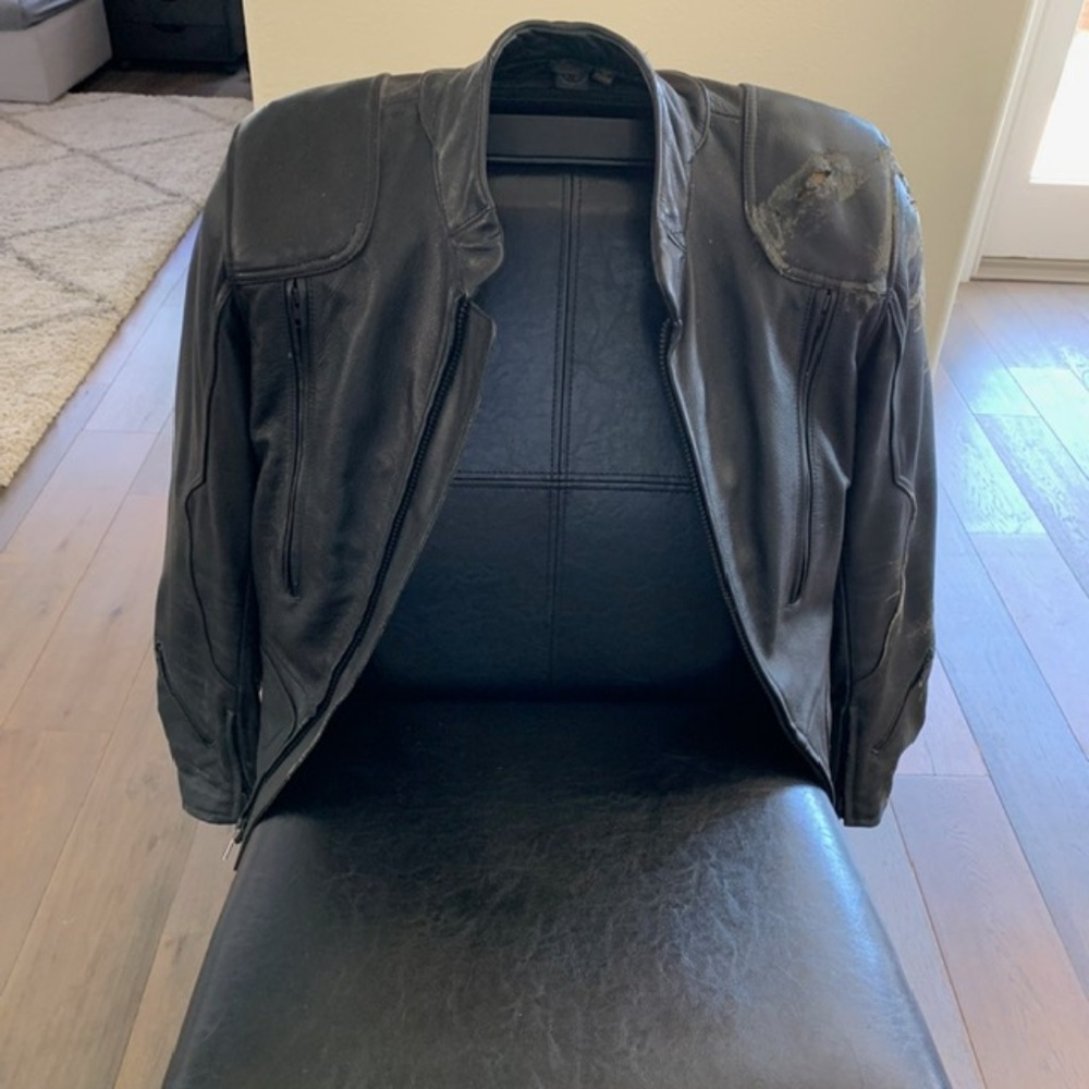 Hein Gericke 100% Leather motorcycle armored jacke